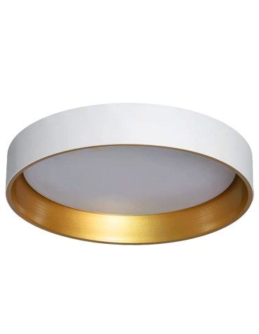 Abruzzo Plafon LED 21W Okrągły Biało Złoty 45cm 3 Barwy Świecenia CCT Roma ABR-PLR-Z-20W-CCT