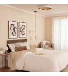 Abruzzo Plafon LED 21W Okrągły Biało Złoty 45cm 3 Barwy Świecenia CCT Roma ABR-PLR-Z-20W-CCT