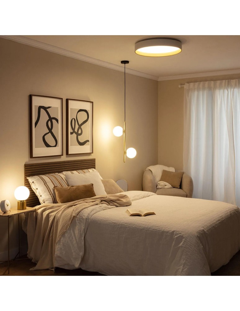 Ceiling lamps - Abruzzo LED Plafond 21W Round White Gold 45cm 3 Colors of Light CCT Roma ABR-PLR-Z-20W-CCT - product kolory-swiatla.pl 5