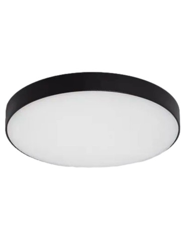 Abruzzo LED Bathroom Plafond 19W Round Black 18cm Dimmable Uno ABR-PLOU-18-IP-C-NW