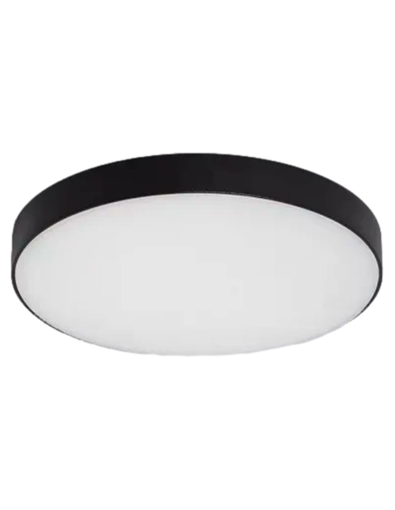 Abruzzo Plafon Łazienkowy LED 19W Okrągły Czarny 18cm Ściemnialny Uno ABR-PLOU-18-IP-C-NW Abruzzo Plafon Łazienkowy LED 19W Okrągły Czarny 18cm Ściemnialny Uno ABR-PLOU-18-IP-C-NW