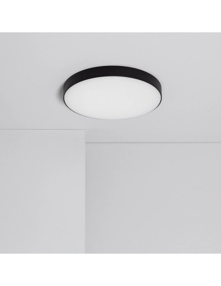 Abruzzo Plafon Łazienkowy LED 19W Okrągły Czarny 18cm Ściemnialny Uno ABR-PLOU-18-IP-C-NW Abruzzo Plafon Łazienkowy LED 19W Okrągły Czarny 18cm Ściemnialny Uno ABR-PLOU-18-IP-C-NW