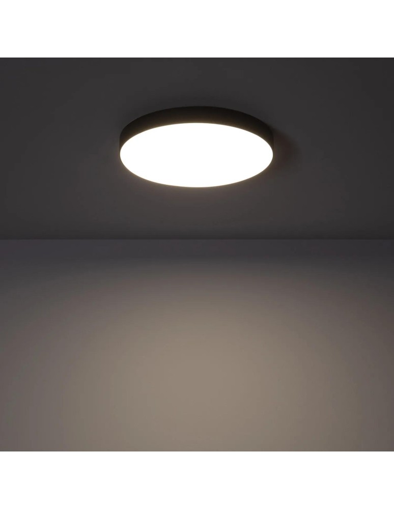 Ceiling lamps - Abruzzo LED Bathroom Plafond 19W Round Black 18cm Dimmable Uno ABR-PLOU-18-IP-C-NW - product kolory-swiatla.pl 3