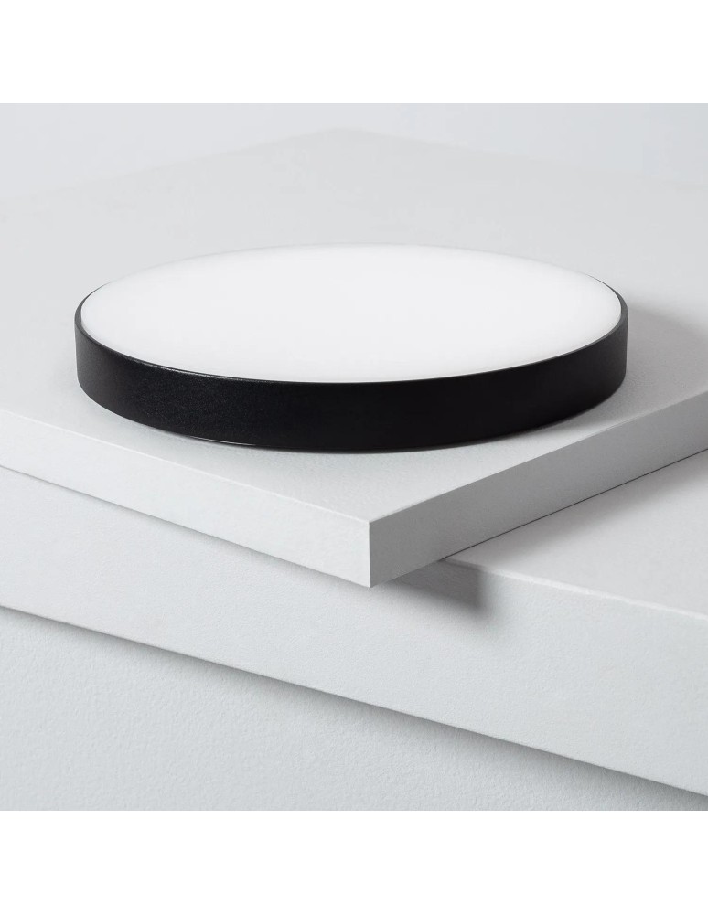 Ceiling lamps - Abruzzo LED Bathroom Plafond 19W Round Black 18cm Dimmable Uno ABR-PLOU-18-IP-C-NW - product kolory-swiatla.pl 6