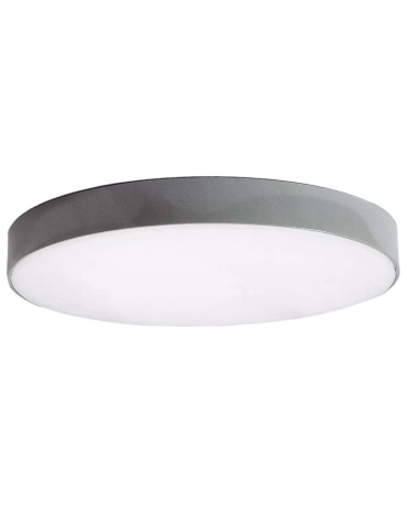 Abruzzo Plafon Łazienkowy LED 19W Okrągły Szary 18cm Ściemnialny Uno ABR-PLOU-18-IP-S-NW