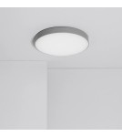 Abruzzo Plafon Łazienkowy LED 19W Okrągły Szary 18cm Ściemnialny Uno ABR-PLOU-18-IP-S-NW Abruzzo Plafon Łazienkowy LED 19W Okrągły Szary 18cm Ściemnialny Uno ABR-PLOU-18-IP-S-NW