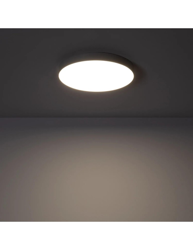 Abruzzo Plafon Łazienkowy LED 19W Okrągły Szary 18cm Ściemnialny Uno ABR-PLOU-18-IP-S-NW Abruzzo Plafon Łazienkowy LED 19W Okrągły Szary 18cm Ściemnialny Uno ABR-PLOU-18-IP-S-NW