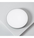 Abruzzo Plafon Łazienkowy LED 19W Okrągły Szary 18cm Ściemnialny Uno ABR-PLOU-18-IP-S-NW Abruzzo Plafon Łazienkowy LED 19W Okrągły Szary 18cm Ściemnialny Uno ABR-PLOU-18-IP-S-NW