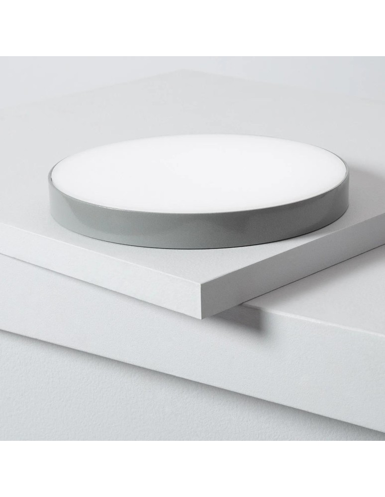 Ceiling lamps - Abruzzo LED Bathroom Plafond 19W Round Gray 18cm Dimmable Uno ABR-PLOU-18-IP-S-NW - product kolory-swiatla.pl 6