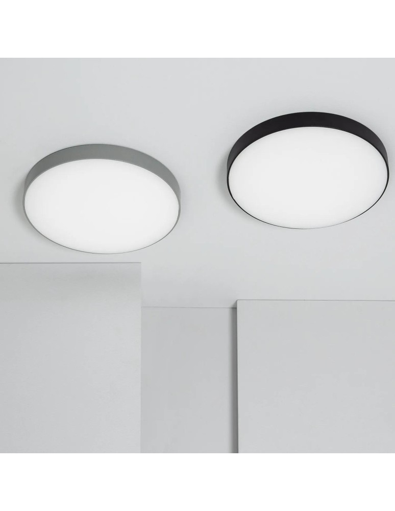 Abruzzo Plafon Łazienkowy LED 19W Okrągły Szary 18cm Ściemnialny Uno ABR-PLOU-18-IP-S-NW Abruzzo Plafon Łazienkowy LED 19W Okrągły Szary 18cm Ściemnialny Uno ABR-PLOU-18-IP-S-NW