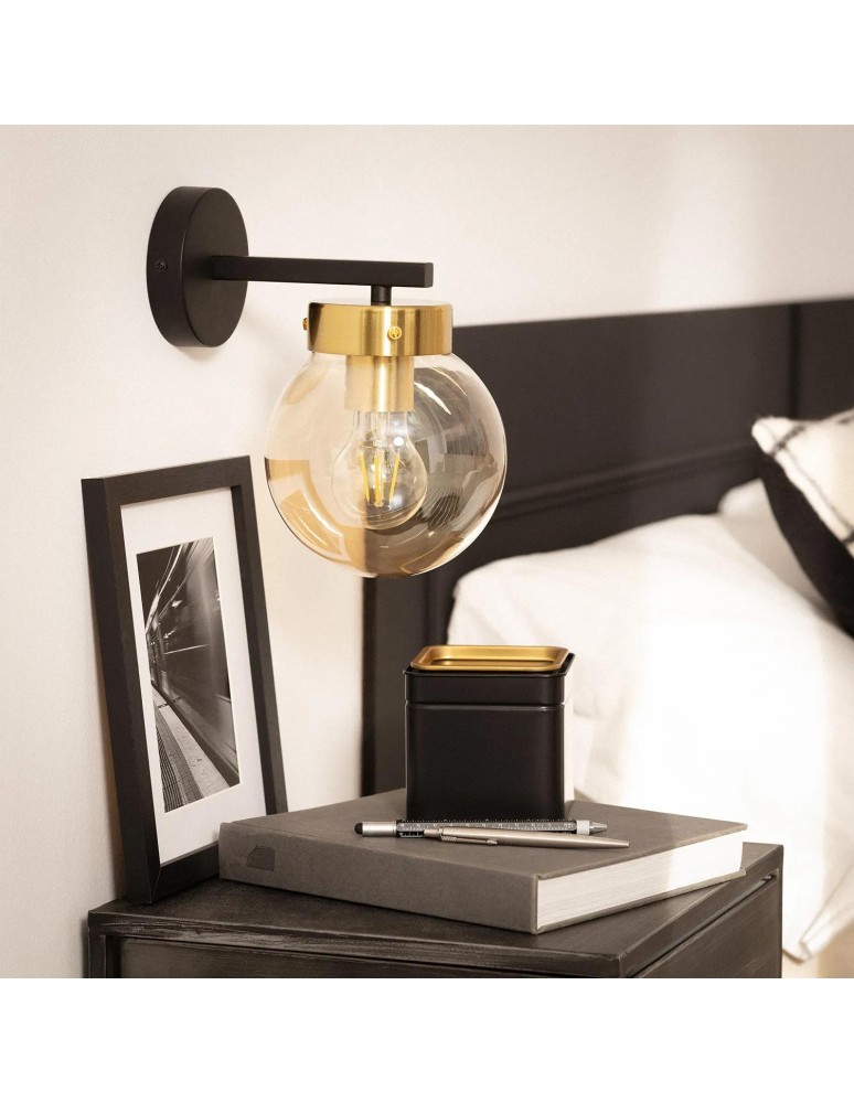 Wall lamps - Abruzzo Wall lamp Glass sphere Clasico E27 ABR-KRK-C-E27 - product kolory-swiatla.pl 3