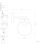 Wall lamps - Abruzzo Wall lamp Glass sphere Clasico E27 ABR-KRK-C-E27 - product 10