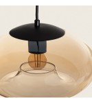 Abruzzo Lampa Wisząca ze Szkła Miodowego 28cm E27 Coco ABR-LWCM-E27