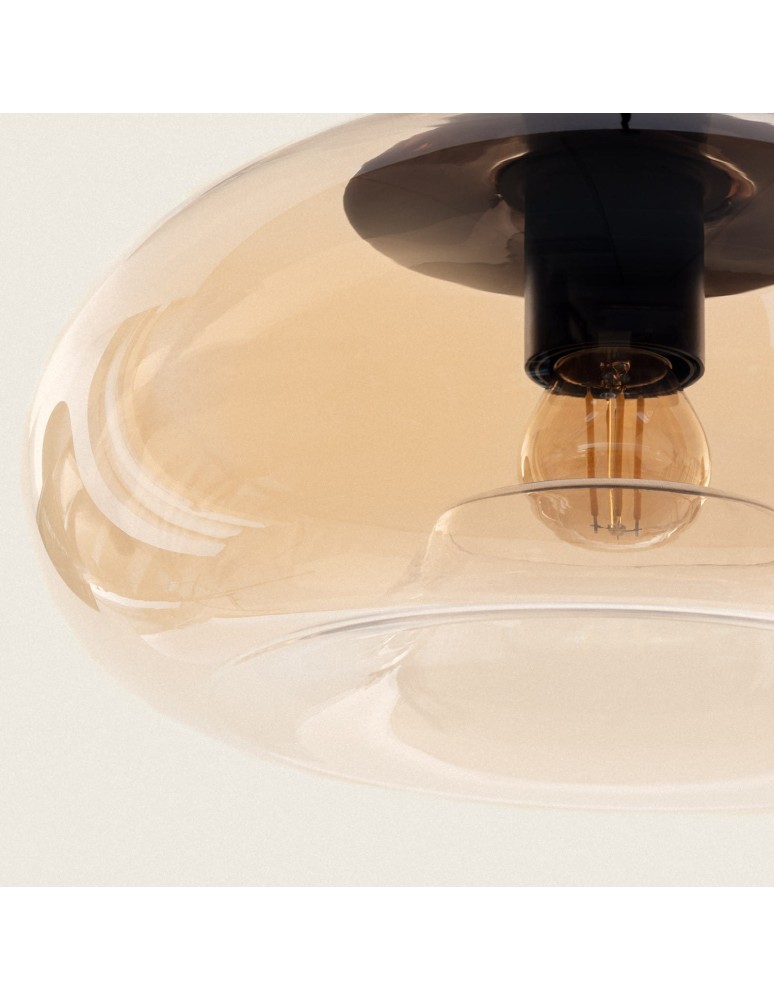 Pendant lamps - Abruzzo Honey Glass Pendant Lamp 28cm E27 Coco ABR-LWCM-E27 - product kolory-swiatla.pl 3