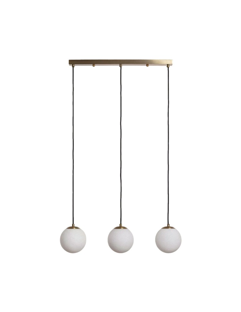 Pendant lamps - Abruzzo Parma glass pendant lamp milky spheres ABR-LWPP-3XE27 - product kolory-swiatla.pl 1