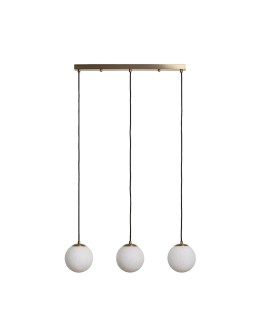 Abruzzo Parma glass pendant lamp milky spheres ABR-LWPP-3XE27