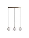 Abruzzo Lampa Wisząca szklana mleczne kule Parma ABR-LWPP-3XE27