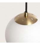 Pendant lamps - Abruzzo Parma glass pendant lamp milky spheres ABR-LWPP-3XE27 - product 8