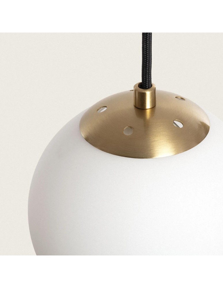 Pendant lamps - Abruzzo Parma glass pendant lamp milky spheres ABR-LWPP-3XE27 - product kolory-swiatla.pl 8
