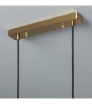 Abruzzo Lampa Wisząca złota szklane kule Conte 6xE27 85cm ABR-LWZC-6XE27