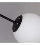 Abruzzo Lampa Wisząca Czarna szklane kule 60cm Grappa 6xE27 ABR-LWGG-6XE27