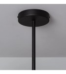 Abruzzo Lampa Wisząca Czarna szklane kule 60cm Grappa 6xE27 ABR-LWGG-6XE27