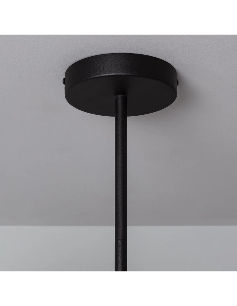 Abruzzo Lampa Wisząca Czarna szklane kule 60cm Grappa 6xE27 ABR-LWGG-6XE27