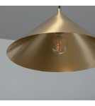 Abruzzo Lampa Wisząca Złoty Stożek Horte E27 ABR-LWHZ-E27