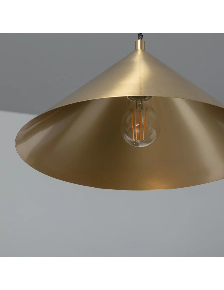 Abruzzo Lampa Wisząca Złoty Stożek Horte E27 ABR-LWHZ-E27
