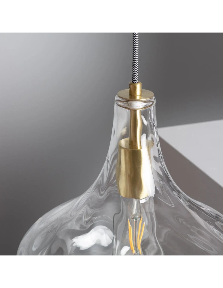 Abruzzo Lampa Wisząca Szklana Klasyczna Pico E27 ABR-LWS