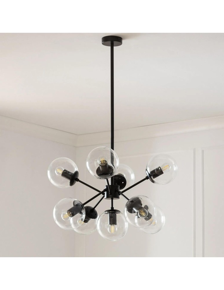 Pendant lamps - Abruzzo Glass Spheres Pendant Lamp Siera ABR-LWS8-8XE27 - product kolory-swiatla.pl 2