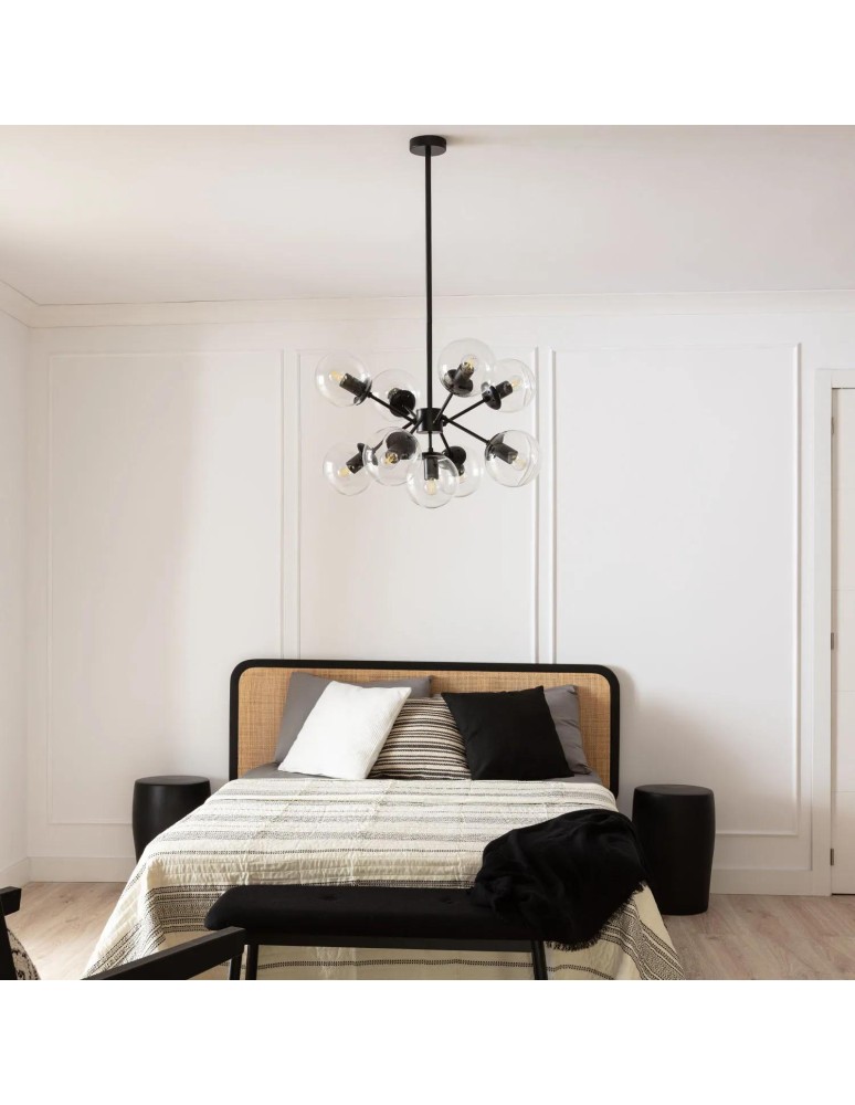 Pendant lamps - Abruzzo Glass Spheres Pendant Lamp Siera ABR-LWS8-8XE27 - product kolory-swiatla.pl 3