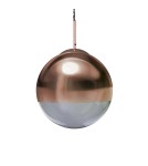 Abruzzo Lampa Wisząca Szklana Kula mosiąd Arteo ABR-LWA-E27
