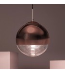 Abruzzo Lampa Wisząca Szklana Kula mosiąd Arteo ABR-LWA-E27