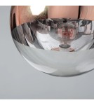 Abruzzo Lampa Wisząca Szklana Kula mosiąd Arteo ABR-LWA-E27