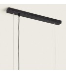 Abruzzo Lampa Wisząca czarna szklane kule 100cm Porto 8xE27 ABR-LWP-8XE14