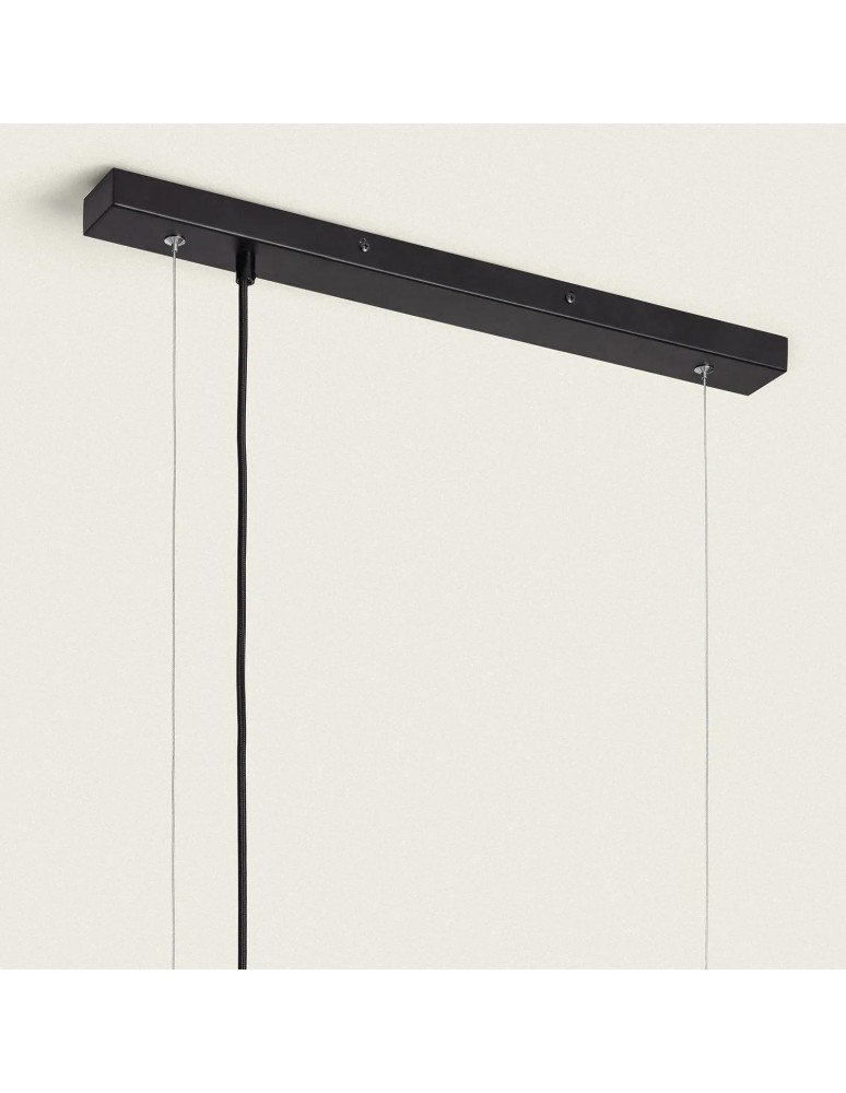 Abruzzo Lampa Wisząca czarna szklane kule 100cm Porto 8xE27 ABR-LWP-8XE14