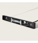 Abruzzo Lampa Wisząca czarna szklane kule 100cm Porto 8xE27 ABR-LWP-8XE14