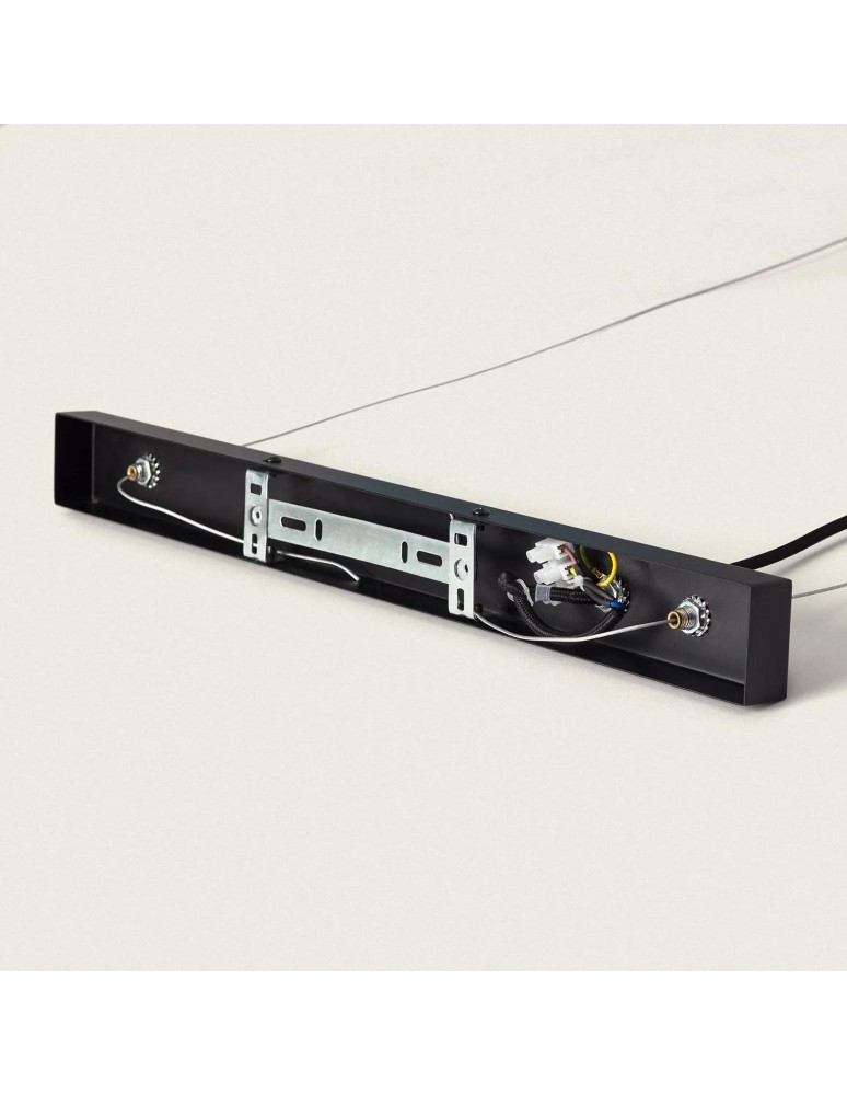 Abruzzo Lampa Wisząca czarna szklane kule 100cm Porto 8xE27 ABR-LWP-8XE14