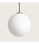 Abruzzo Lampa Wisząca Złota Szklana Kula Lazzur ABR-LWL-E27