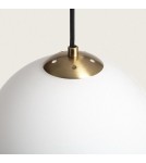 Abruzzo Lampa Wisząca Złota Szklana Kula Lazzur ABR-LWL-E27