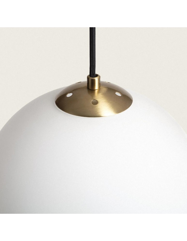 Abruzzo Lampa Wisząca Złota Szklana Kula Lazzur ABR-LWL-E27