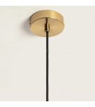 Abruzzo Lampa Wisząca Złota Szklana Kula Lazzur ABR-LWL-E27