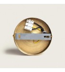 Abruzzo Lampa Wisząca Złota Szklana Kula Lazzur ABR-LWL-E27