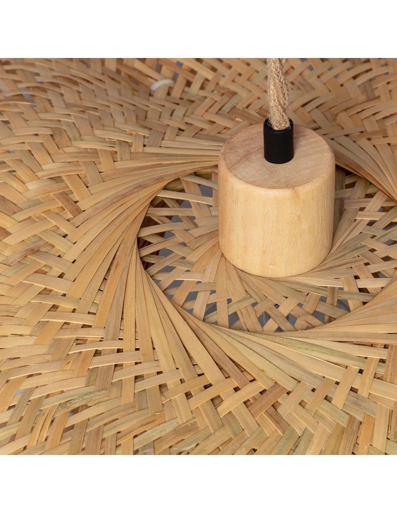 Pendant lamps - Abruzzo Bamboo Hat Pendant Lamp 60cm Boho Ponti E27 ABR-LWPP1-E27. - product kolory-swiatla.pl 7