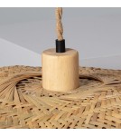 Abruzzo Lampa Wisząca Bambusa Kapelusz 60cm Boho Ponti E27 ABR-LWPP1-E27