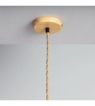 Abruzzo Lampa Wisząca Bambusa Kapelusz 60cm Boho Ponti E27 ABR-LWPP1-E27