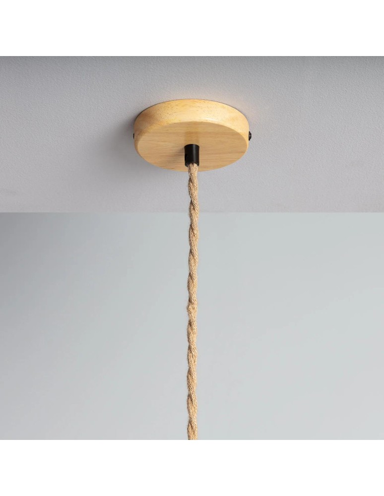 Pendant lamps - Abruzzo Bamboo Hat Pendant Lamp 60cm Boho Ponti E27 ABR-LWPP1-E27. - product kolory-swiatla.pl 9
