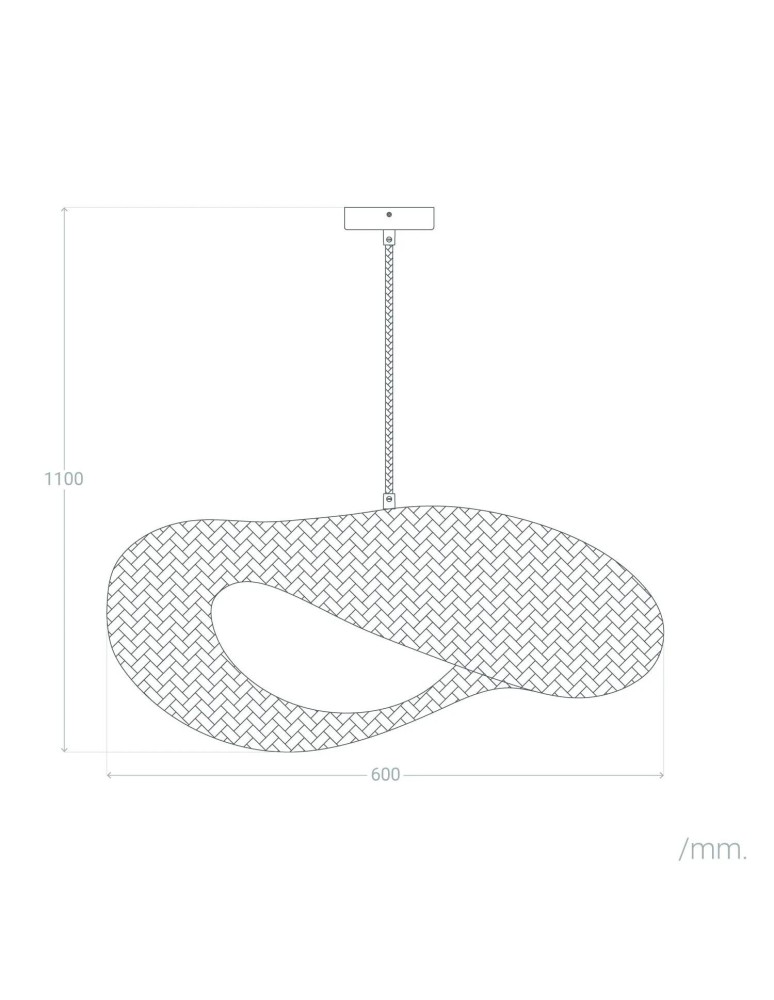 Pendant lamps - Abruzzo Bamboo Hat Pendant Lamp 60cm Boho Ponti E27 ABR-LWPP1-E27. - product kolory-swiatla.pl 10