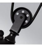 Pendant lamps - Abruzzo Retro Black 90cm Monte 3xE27 Pendant Lamp ABR-LWR-3XE27 - product 6